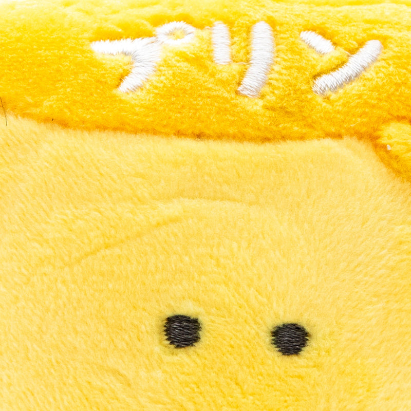 Plushie (Key Chain/Cute Eyes School Lunch: Pudding/Palm Size/3x8x8cm/Yell/SMCol(s): Yellow)