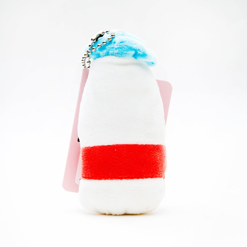 Plushie (Key Chain/Cute Eyes School Lunch: Milk/Palm Size/5x11cm/SMCol(s): White,Blue)