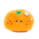 Plushie (Key Chain/Cute Eyes School Lunch: Frozen Mandarin/Palm Size/3x9x7cm/Yell/SMCol(s): Orange)