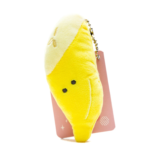 Plushie (Key Chain/Cute Eyes School Lunch: Cut Banana/Palm Size/5x12cm/SMCol(s): Yellow)