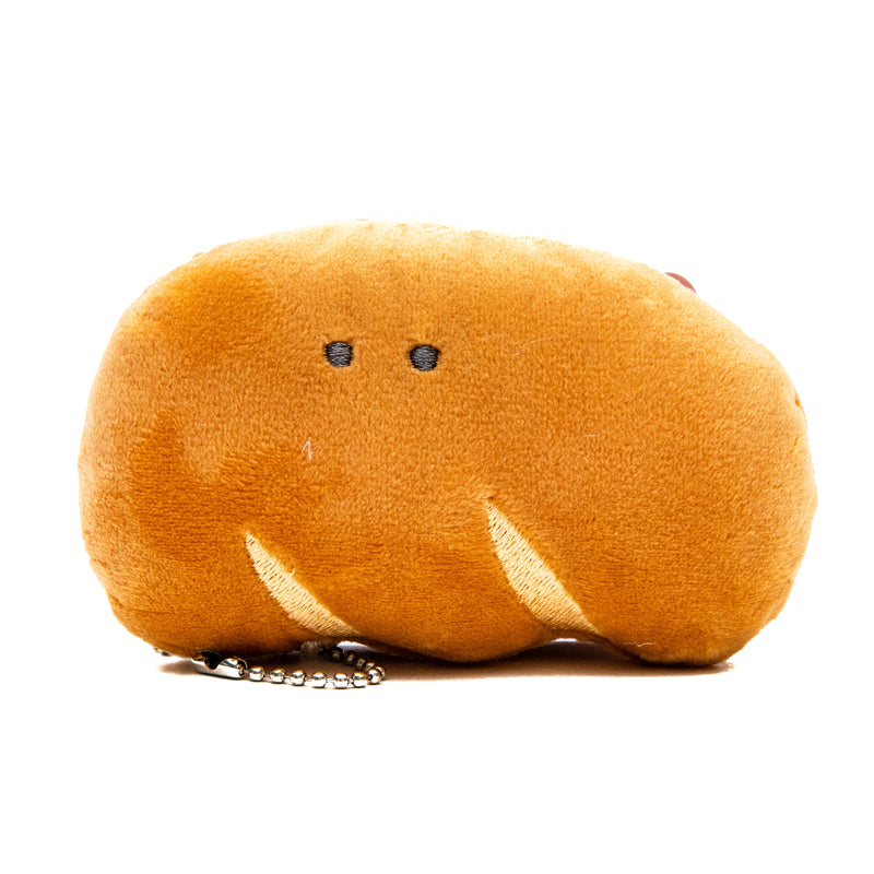 Plushie (Key Chain/Cute Eyes School Lunch: Bread/Palm Size/10x5cm/SMCol(s): Orange)