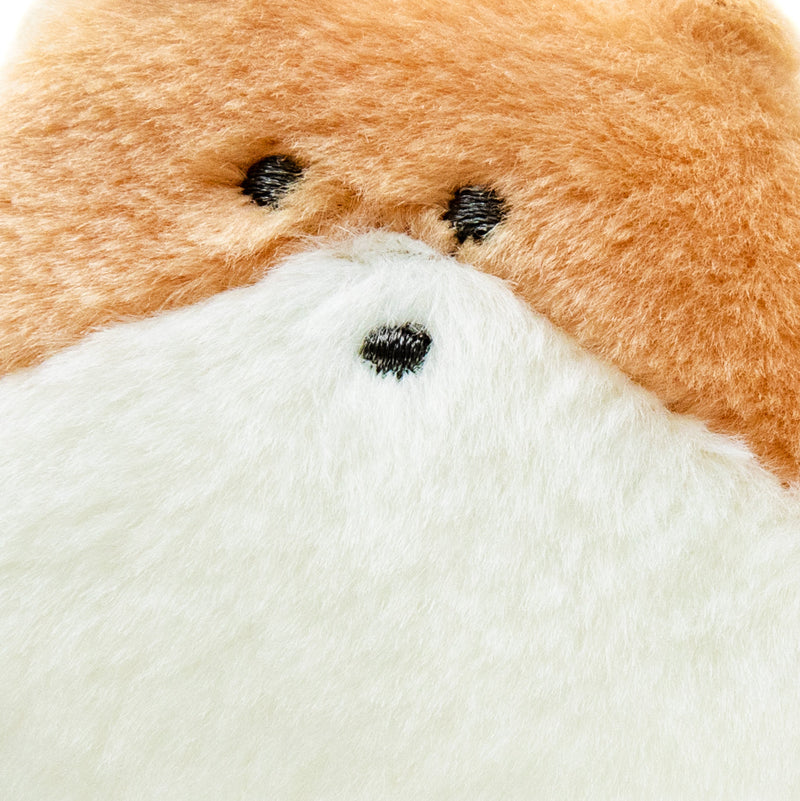 Plushie (Key Chain/Cute Eyes Dogs & Cats: Pomeranian/Palm Size/3x10x8cm/Yell/SMCol(s): Orange)