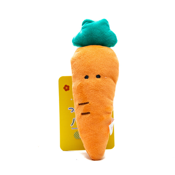 Plushie (Key Chain/Cute Eyes Vegetable Shop: Carrot/Palm Size/4.5x15cm/SMCol(s): Orange)