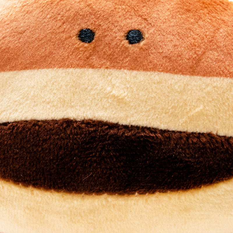 Plushie (Key Chain/Cute Eyes Sweets Shop: Dorayaki/Palm Size/3x10x7.5cm/Yell/SMCol(s): Brown)