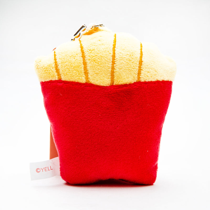 Plushie (Key Chain/Cute Eyes Fast Food: French Fries/Palm Size/3x7x9cm/Yell/SMCol(s): Yellow,Red)