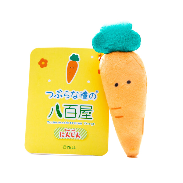 Plushie (Key Chain/Mini/Cute Eyes Vegetable Shop: Carrot/Palm Size/2x2.5x8cm/Yell/SMCol(s): Orange)