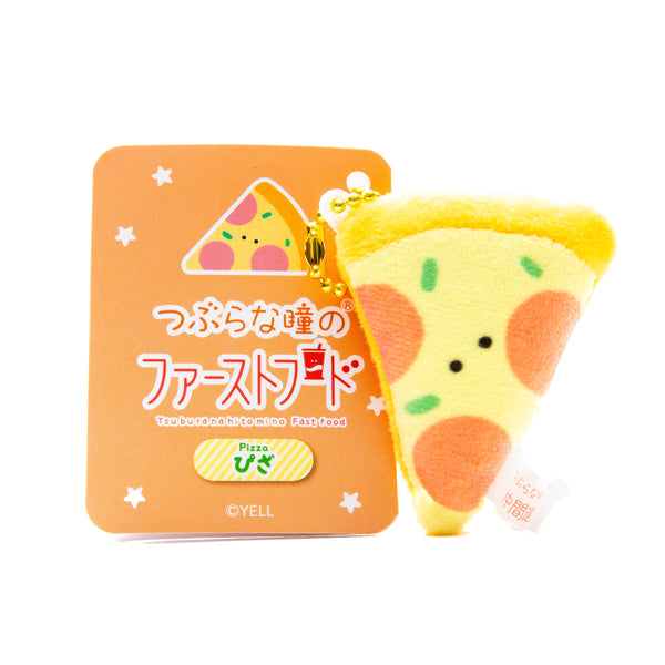 Plushie (Key Chain/Mini/Cute Eyes Fast Food: Pizza/Palm Size/4.5x6cm/SMCol(s): Yellow)