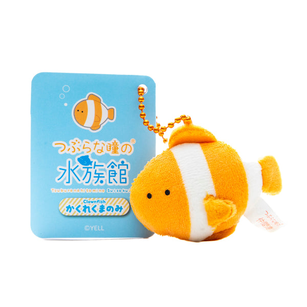 Plushie (Key Chain/Mini/Cute Eyes Aquarium: Clownfish/Palm Size/5x4.5cm/SMCol(s): Orange,White)