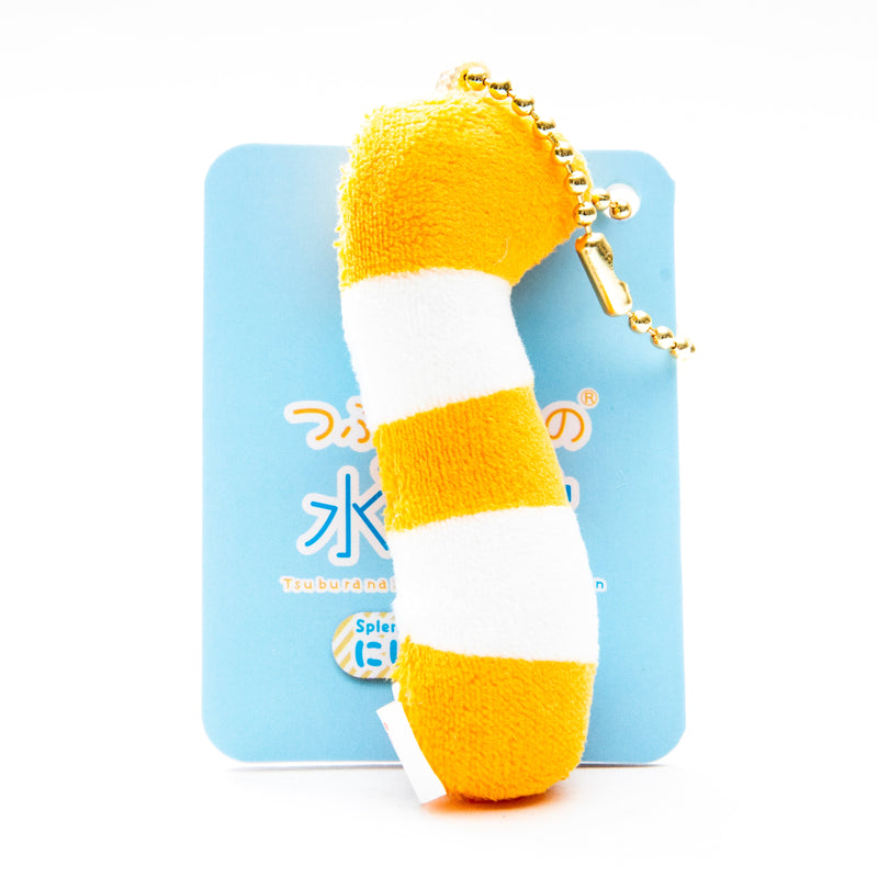Plushie (Key Chain/Mini/Cute Eyes Aquarium: Splendid Garden Eel/Palm Size/2x7cm/SMCol(s): Orange,White)