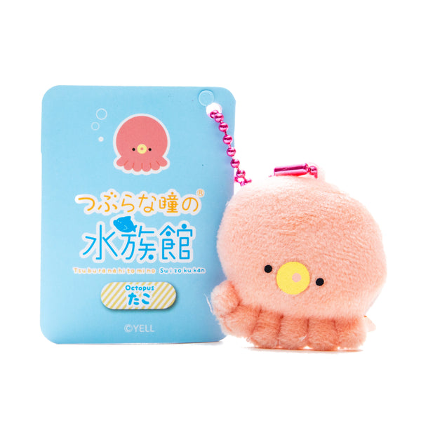 Plushie (Key Chain/Mini/Cute Eyes Aquarium: Octopus/Palm Size/4.5x4.5cm/SMCol(s): Pink)