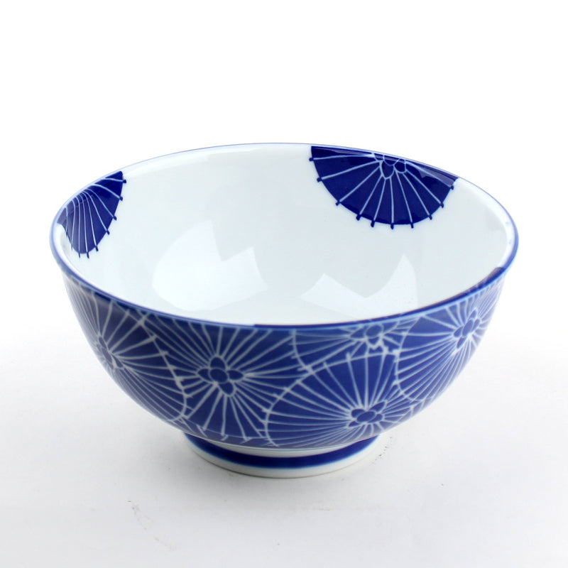 Sometsuke/Japanese umbrella 16.5 cm Ceramic Bowl