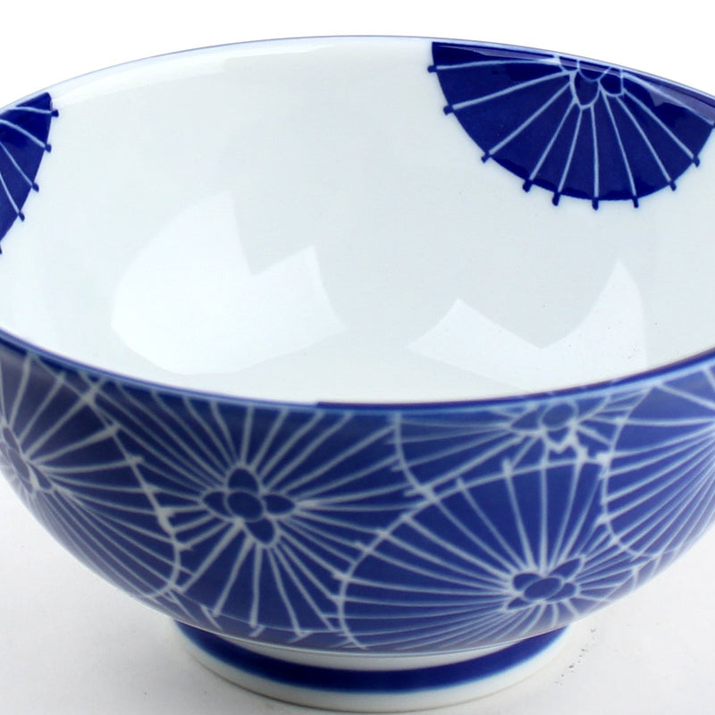 Sometsuke/Japanese umbrella 16.5 cm Ceramic Bowl