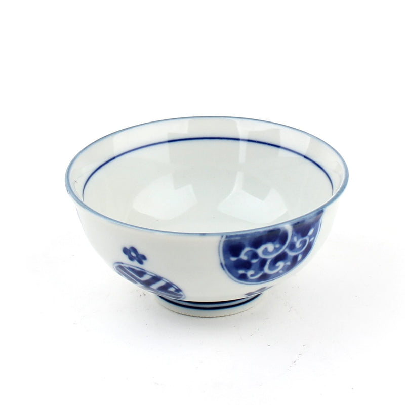 Round Crest 11.5 cm Ceramic Rice Bowl
