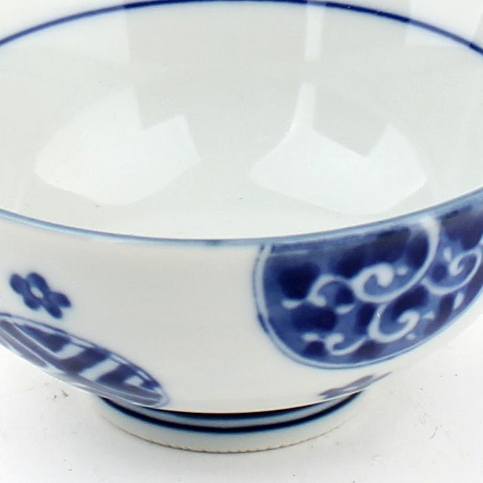 Round Crest 11.5 cm Ceramic Rice Bowl