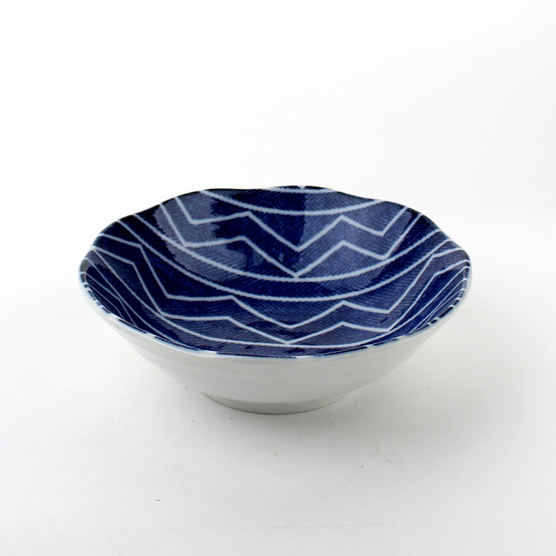 Waves/Lines 14.5 cm Ceramic Bowl
