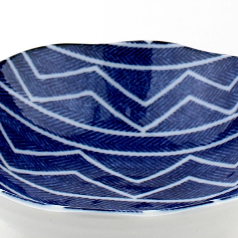 Waves/Lines 14.5 cm Ceramic Bowl