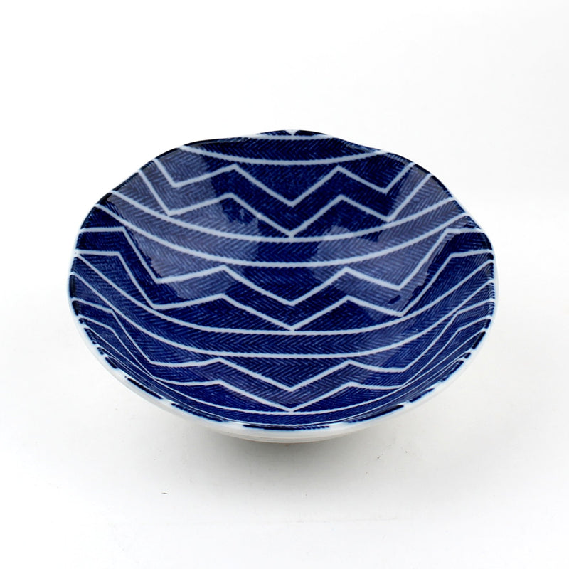 Waves/Lines 14.5 cm Ceramic Bowl