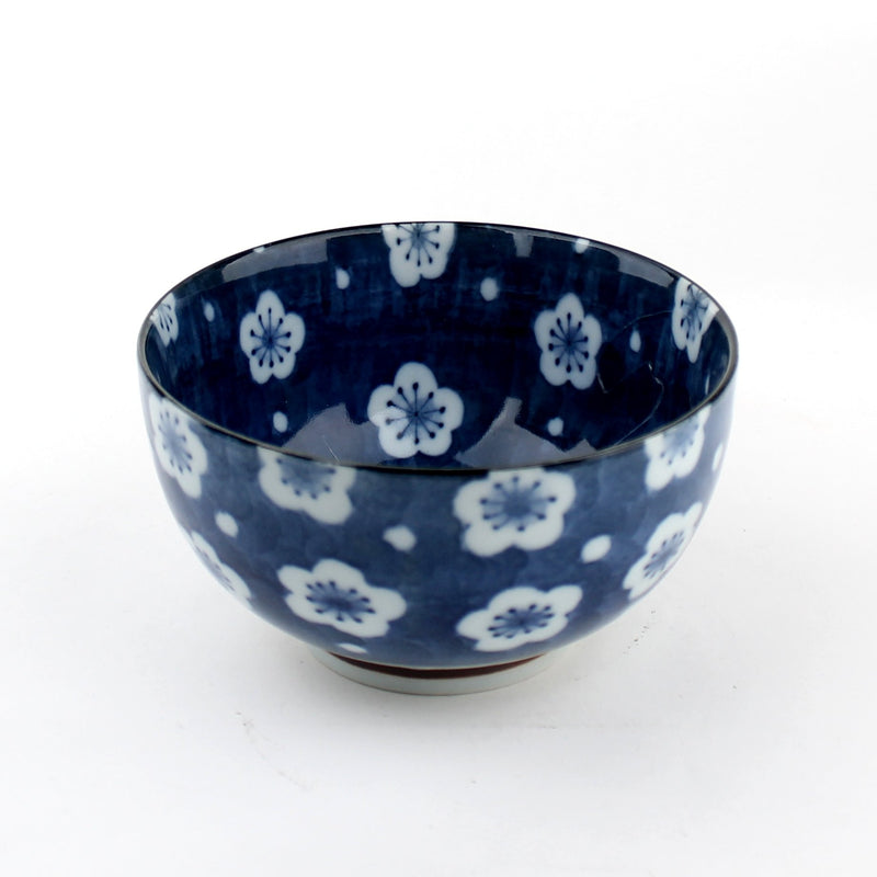 Sometsuke/Plum Flower 13.5 cm Ceramic Bowl