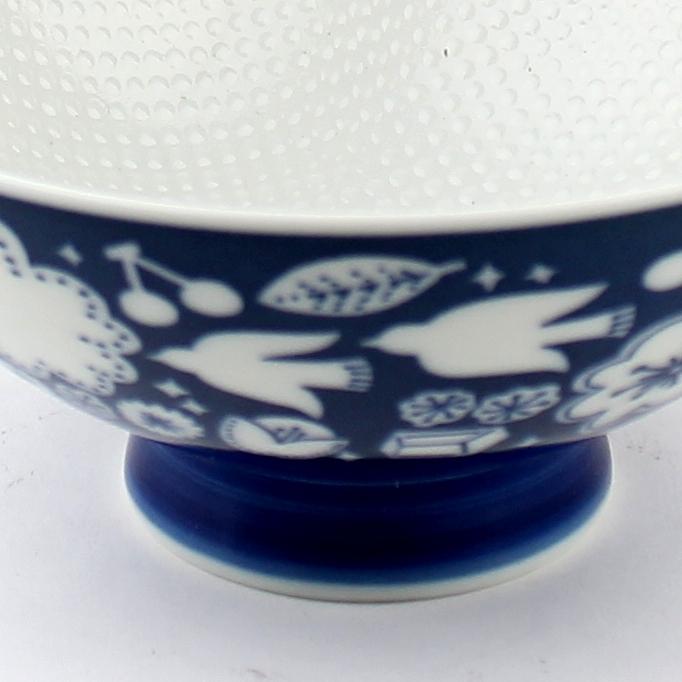 Flower/Bird 14.5 cm Ceramic Rice Bowl