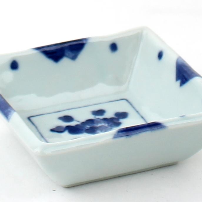 Sometsuke/Square 9.5 cm Ceramic Square Bowl