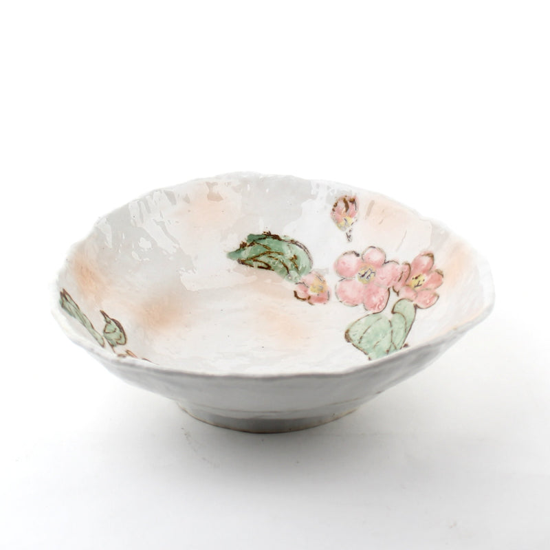 Blurred/Cherry Blossom/Triangular 20 cm Ceramic Bowl