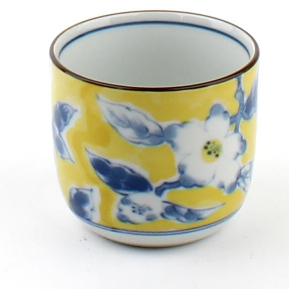 Sasanqua Camellia 8.5 cm Ceramic Cup With Lid