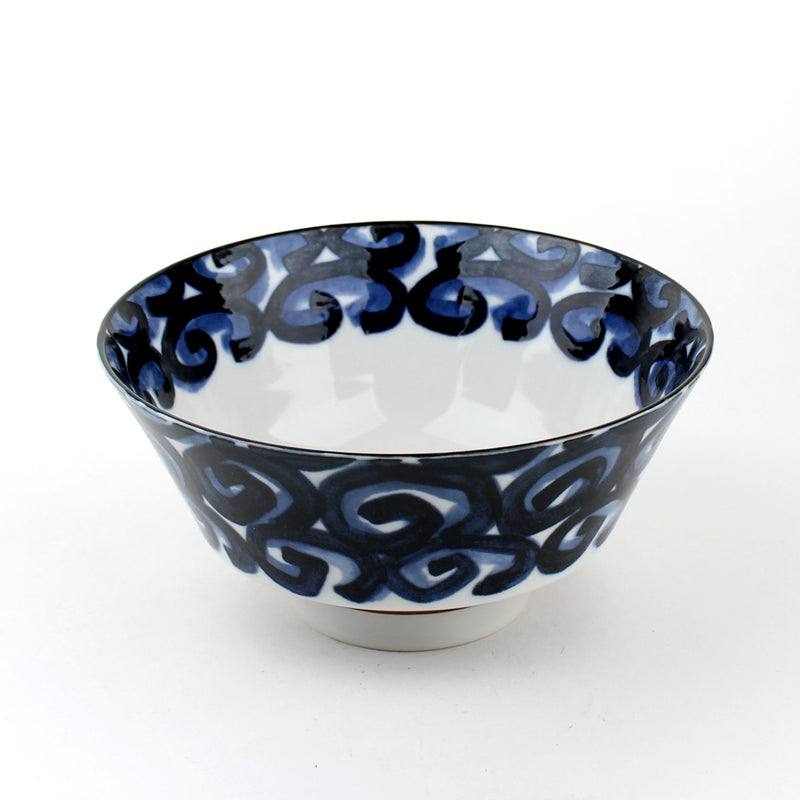 Waves 18 cm Ceramic Ramen Bowl