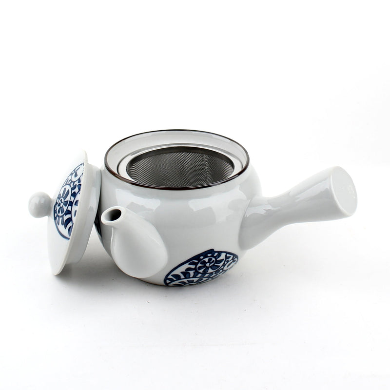 Flower/Lines/Botanical 18 cm Ceramic Tea Pot