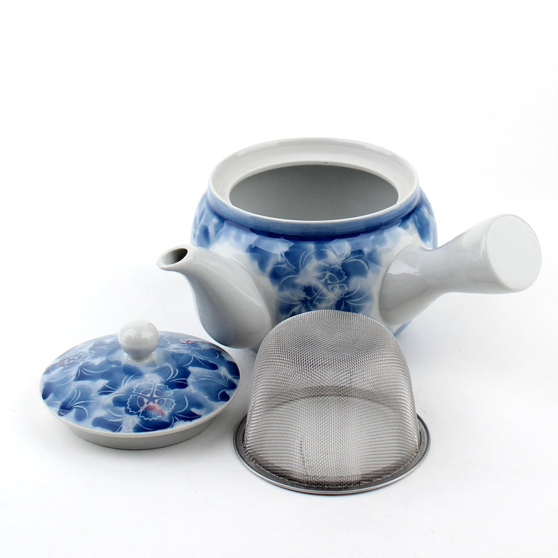 Flower/Lines/Botanical 18 cm Ceramic Tea Pot