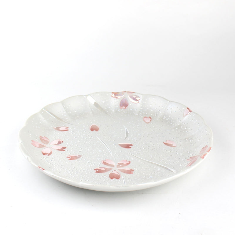 Flower/Pearl 21.5 cm Ceramic Dish