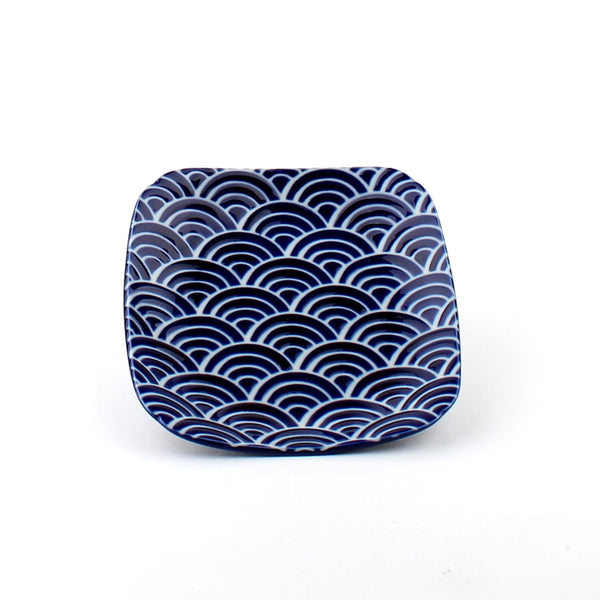 Samll Pattern/Waves/Square 14 cm Ceramic Dish