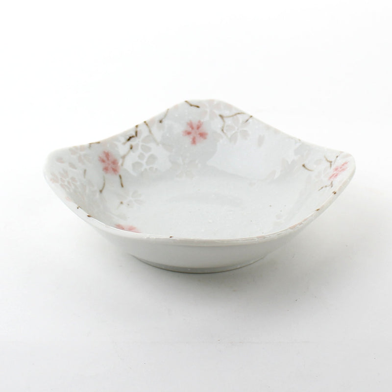 Square Cherry Blossom 14 cm Ceramic Bowl