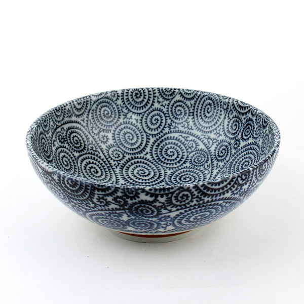 Arabesque Grass 21.5 cm Ceramic Ramen Bowl