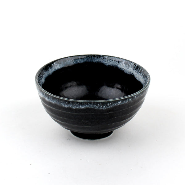 Tenmoku/Swirl 11.5 cm Ceramic Rice Bowl