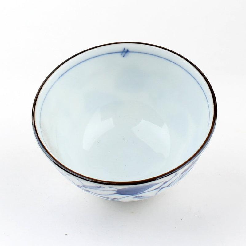 Sometsuke/Camellia 11 cm Ceramic Rice Bowl