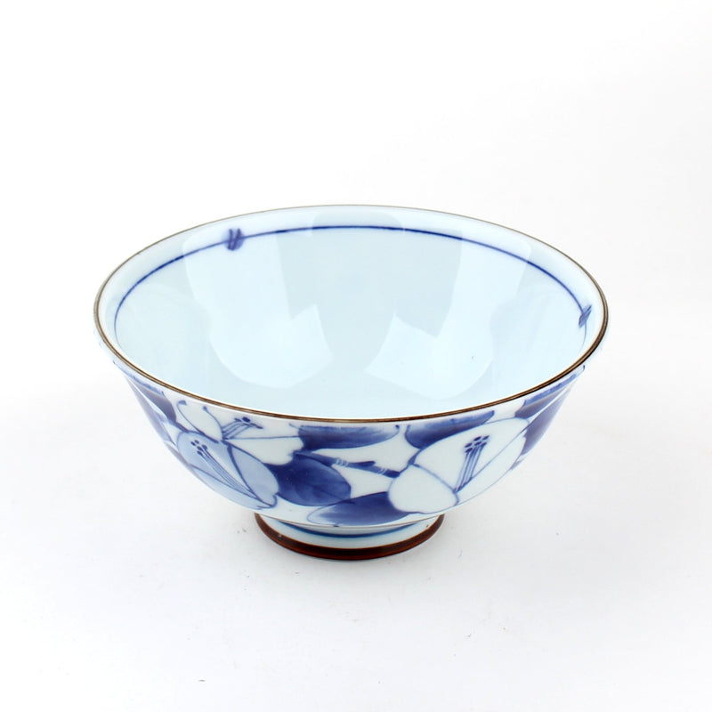 Sometsuke/Camellia 14.5 cm Ceramic Rice Bowl