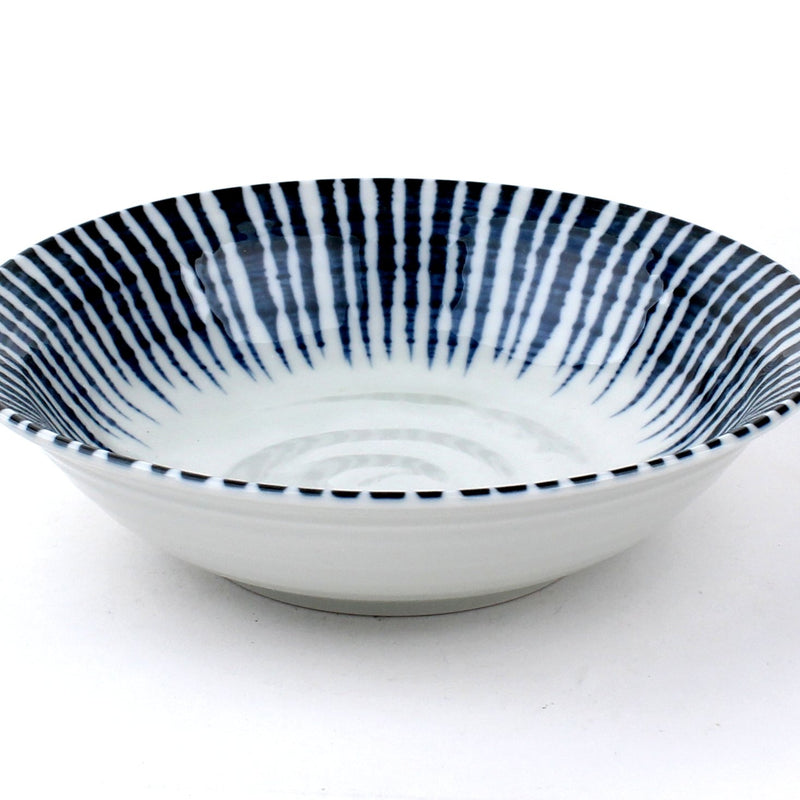 Sendan Tokusa-Ten Grass Rim Porcelain Bowl (5cm/d.18cm)