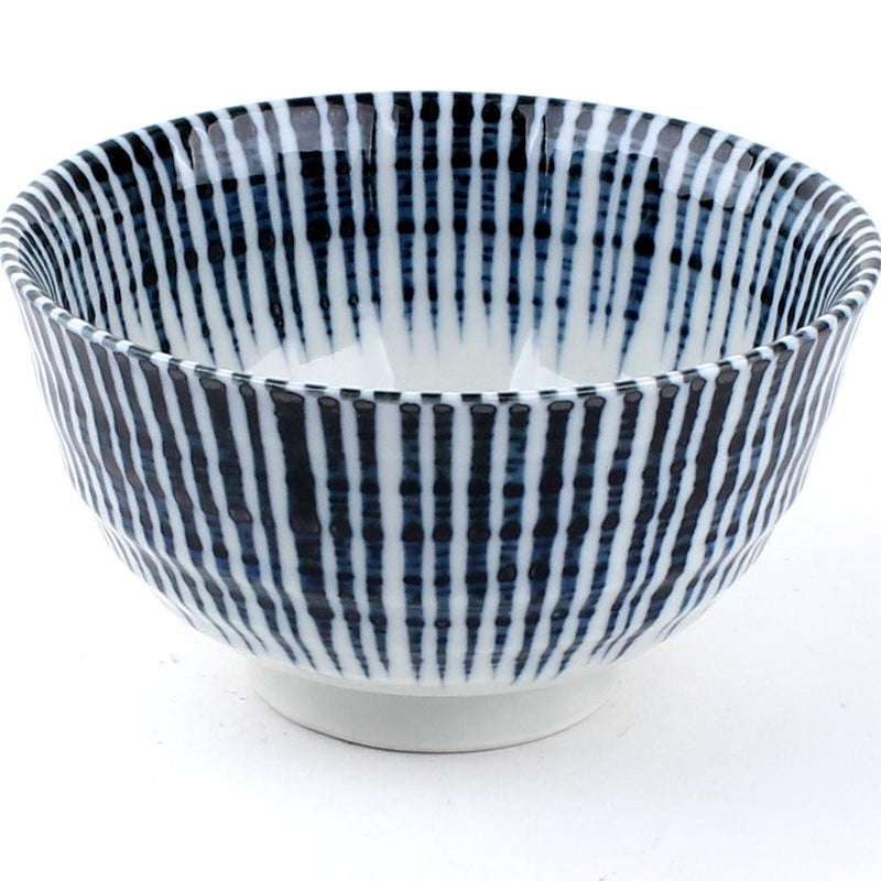 Sendan Tokusa-Ten Grass Rim Procelain Rice Bowl (6cm/d.11.5cm)