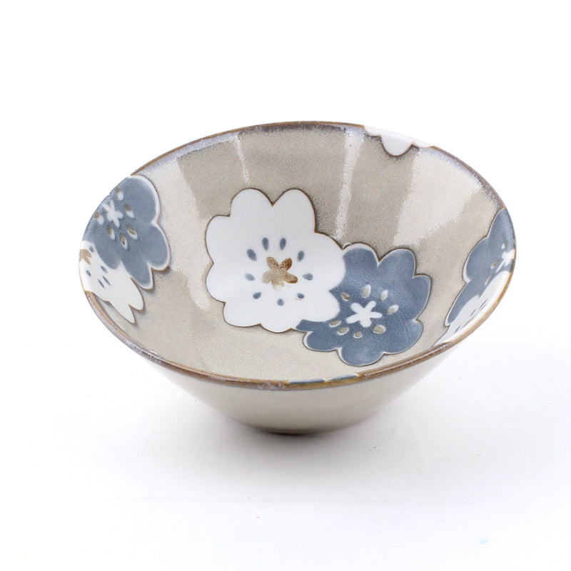 2-Colour Flower Porcelain Deep Bowl (S/5.5cm/d.13.5cm)