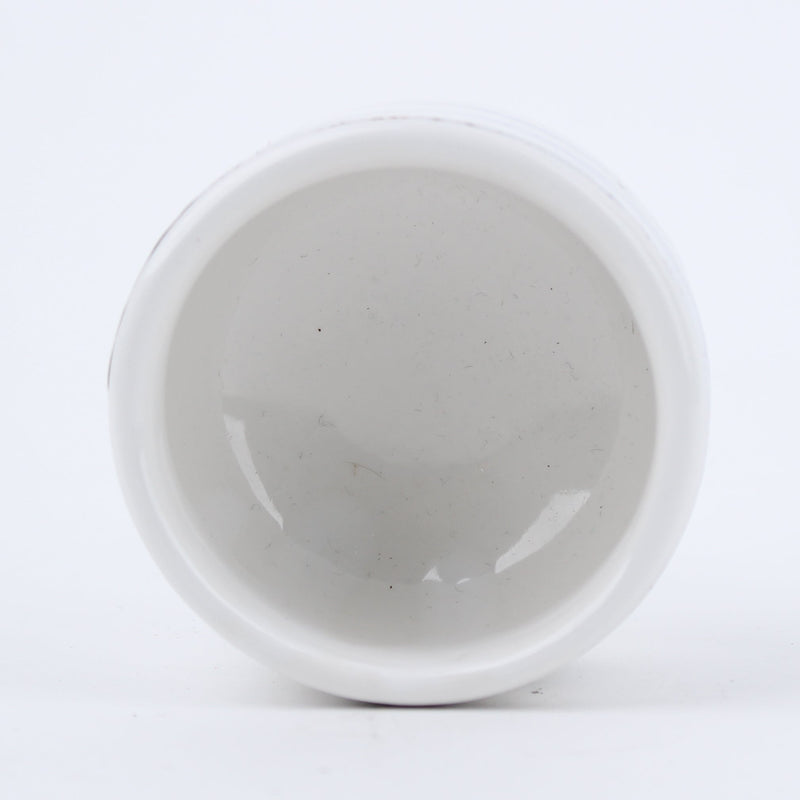 Brown Brush Strokes Porcelain Sake Cup