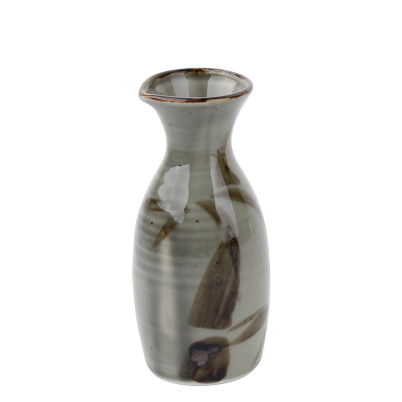 Mashiko Bamboo Porcelain Tokkuri Sake Bottle 