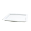Plate (Porcelain/Rectangular/Rim/L/23.5x25x2cm/SMCol(s): White)