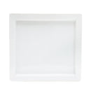 Plate (Porcelain/Rectangular/Rim/L/23.5x25x2cm/SMCol(s): White)