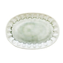 Plate (Porcelain/Spring Water Shinogi/Oval/16.5x23.5x2.5cm/SMCol(s): Grey)