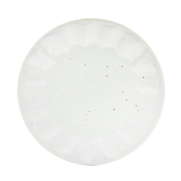 Plate (Porcelain/White Kohiki Shinogi/2cm/Ø14cm/SMCol(s): White)