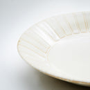 Plate (Porcelain/Shinogi/Oval/4.3cm/Ø20cm/SMCol(s): Cream)
