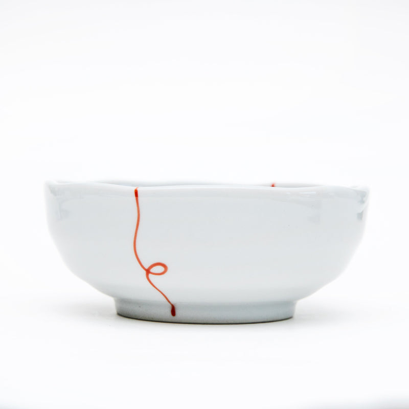Mini Bowl (Porcelain/Arita Ware/Red Line/4cm/Ø10cm/SMCol(s): Red,White)