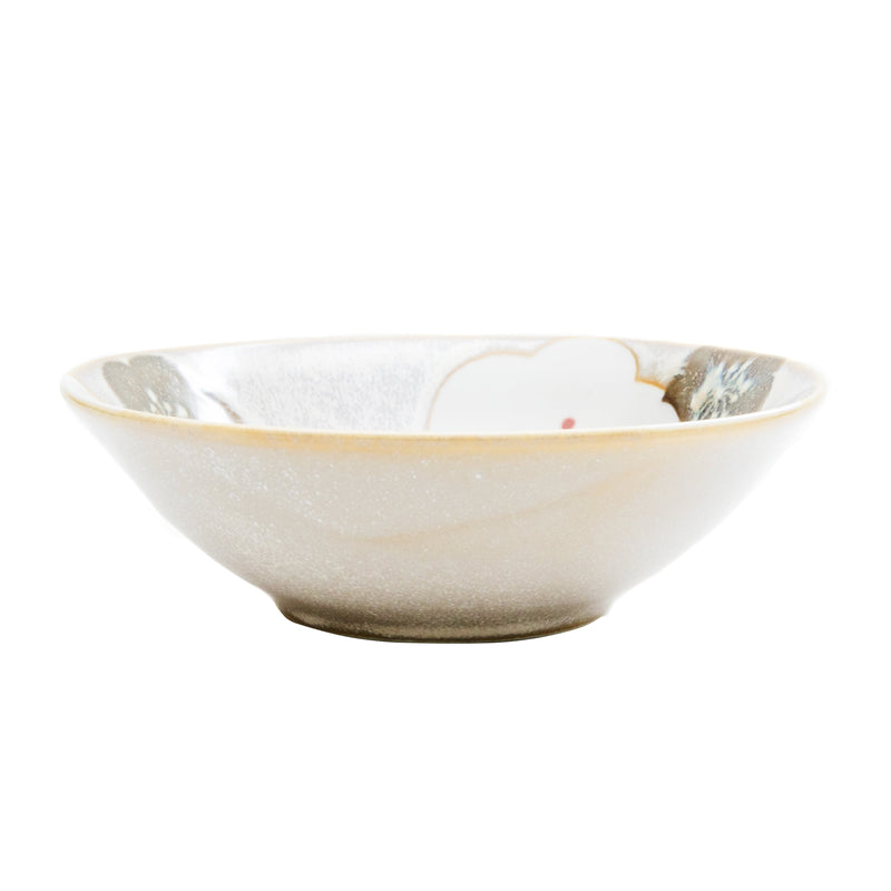 Bowl (Porcelain/Plum Blossoms/4.5cm/Ø14.5cm/SMCol(s): Grey,Dark Grey)