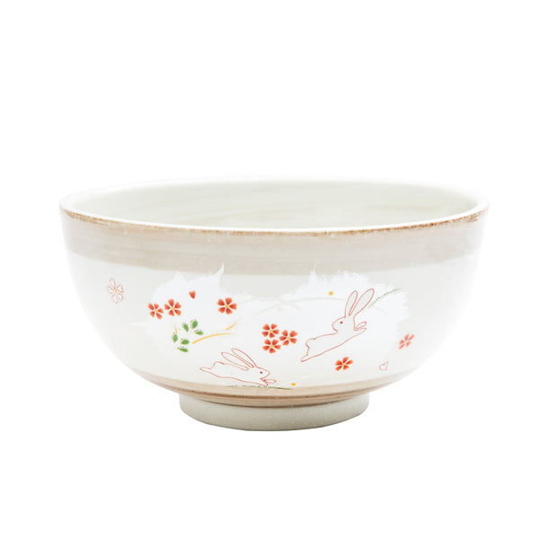 Bowl (Porcelain/Rabbit/8cm/Ø16cm/SMCol(s): Beige,White)