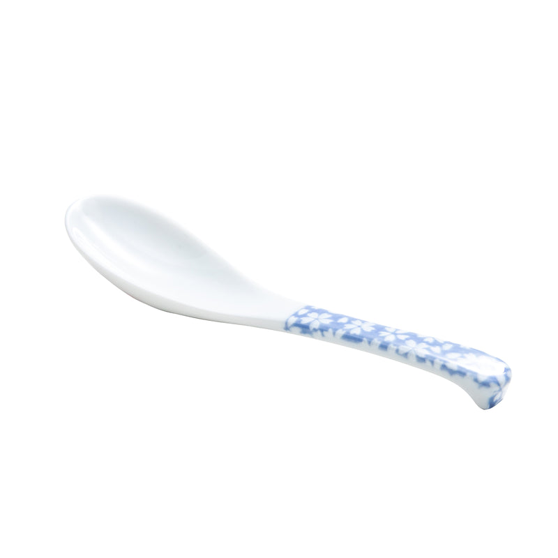 Soup Spoon (Porcelain/4.5x16.8x3cm/SMCol(s): White,Blue)